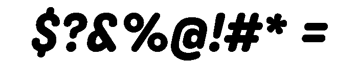 Angus Extra Bold Italic Font OTHER CHARS