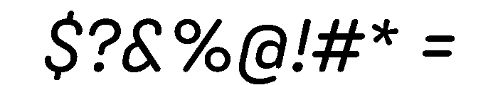 Angus Italic Font OTHER CHARS