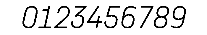 Angus Light Italic Font OTHER CHARS