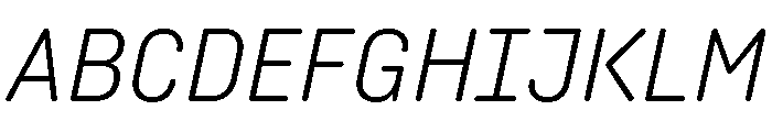 Angus Light Italic Font UPPERCASE
