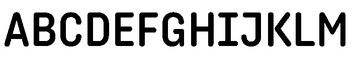 Angus Medium Font UPPERCASE