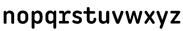 Angus Medium Font LOWERCASE
