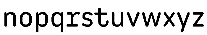 Angus Regular Font LOWERCASE