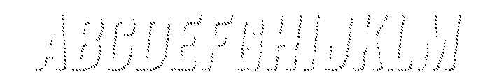 Anodyne Shadow Italic Font UPPERCASE