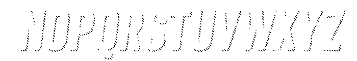 Anodyne Shadow Italic Font UPPERCASE