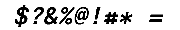 Anonymous Pro Bold Italic Font OTHER CHARS