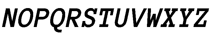 Anonymous Pro Bold Italic Font UPPERCASE