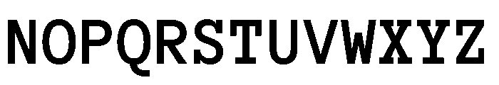 Anonymous Pro Bold Font UPPERCASE