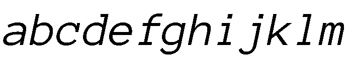 Anonymous Pro Regular Italic FONT