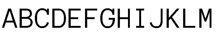 Anonymous Pro Regular Font UPPERCASE