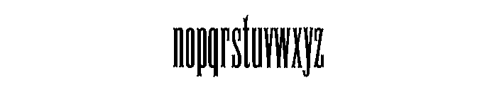 Antique Tuscan 9 Regular Font LOWERCASE