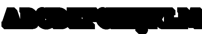 Anultra Slab Extrude Font UPPERCASE