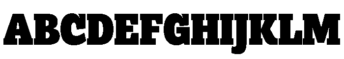 Anultra Slab Regular Font UPPERCASE