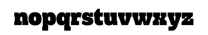 Anultra Slab Regular Font LOWERCASE
