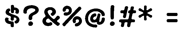 Aomushi Bold Font OTHER CHARS