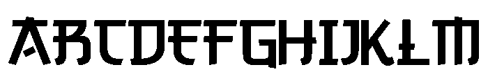 AOKAMI-Regular Font UPPERCASE