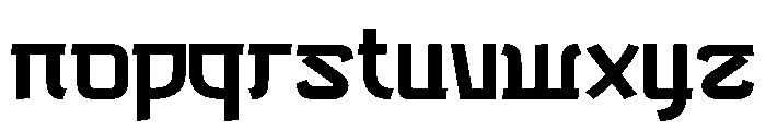 AOKAMI-Regular Font LOWERCASE