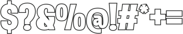 AOOLAN Outline otf (400) Font OTHER CHARS