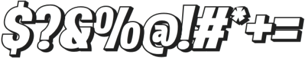 AOOLAN Shadow Slant otf (400) Font OTHER CHARS