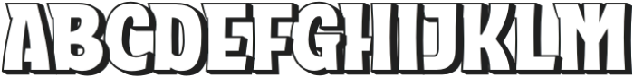 AOOLAN Shadow otf (400) Font UPPERCASE