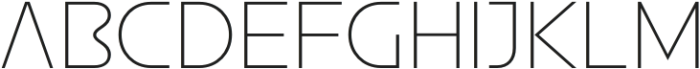 Aonic Thin otf (100) Font UPPERCASE