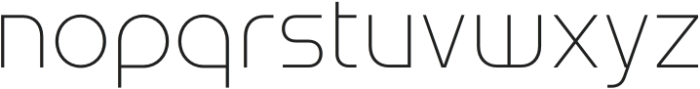 Aonic Thin otf (100) Font LOWERCASE