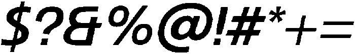 Aonigan Sans Italic otf (400) Font OTHER CHARS