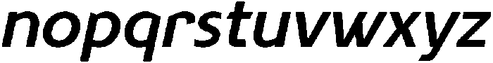 Aonigan Sans Italic otf (400) Font LOWERCASE