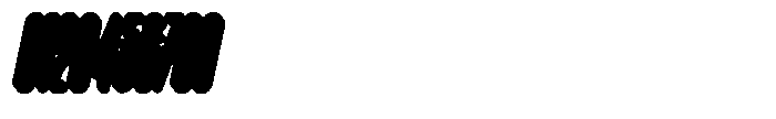 AOT Creamilk Round Slant Extrude Font OTHER CHARS