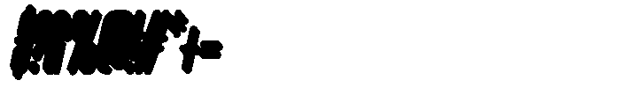 AOT Creamilk Round Slant Extrude Font OTHER CHARS
