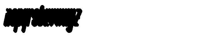 AOT Creamilk Round Slant Extrude Font LOWERCASE