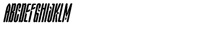 AOT Creamilk Round Slant Font UPPERCASE