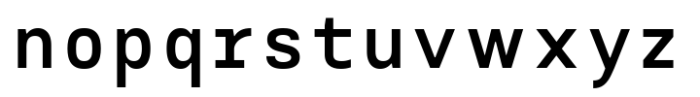 AOT Serial Mono Bold Font LOWERCASE