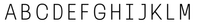 AOT Serial Mono Light Font UPPERCASE