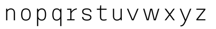 AOT Serial Mono Light Font LOWERCASE