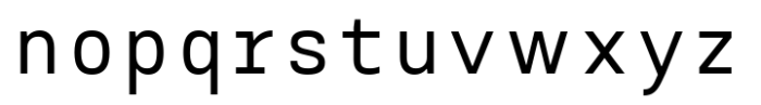 AOT Serial Mono Medium Font LOWERCASE