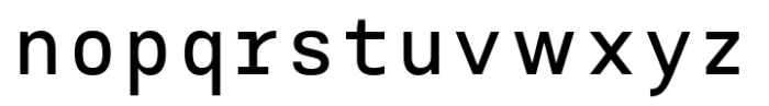 AOT Serial Mono Semi Bold Font LOWERCASE