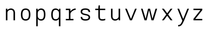 AOT Serial Mono Variable Font LOWERCASE