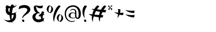 Aokishi Font OTHER CHARS