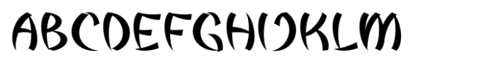 Aokishi Font UPPERCASE