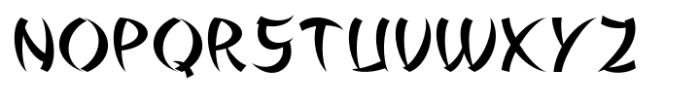 Aokishi Font UPPERCASE