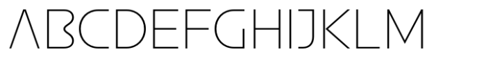 Aonic Thin Font UPPERCASE
