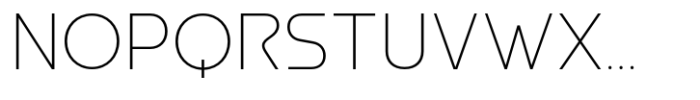Aonic Thin Font UPPERCASE