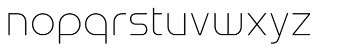 Aonic Thin Font LOWERCASE