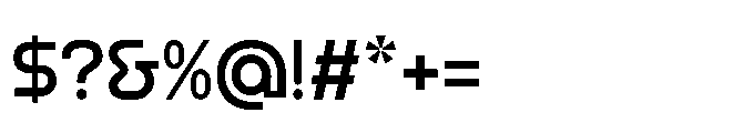 Aonic VF Font OTHER CHARS