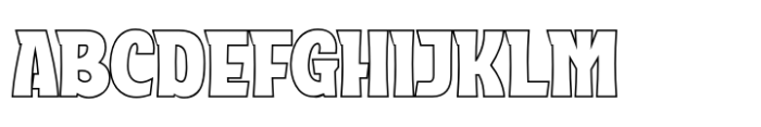 Aoolan Outline Font UPPERCASE