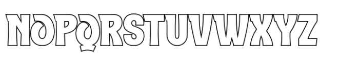 Aoolan Outline Font UPPERCASE