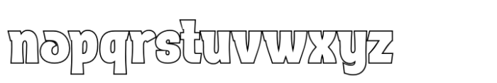 Aoolan Outline Font LOWERCASE