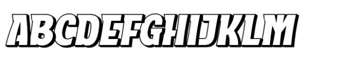 Aoolan Shadow Slant Font