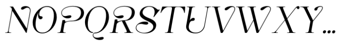 Aoora Italic Font UPPERCASE